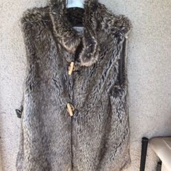 Zara Faux Fur Girls Vest