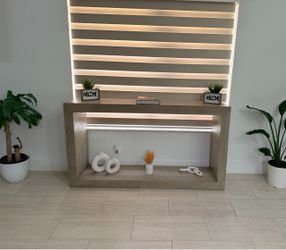 Modern Wood Console