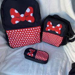 Minnie Mouse Backpack Set