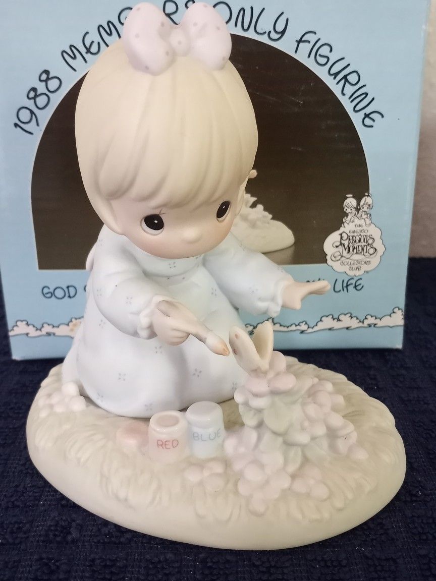 Precious Moments GOD BLESS YOU FOR TOUCHING MY LIFE figurine 