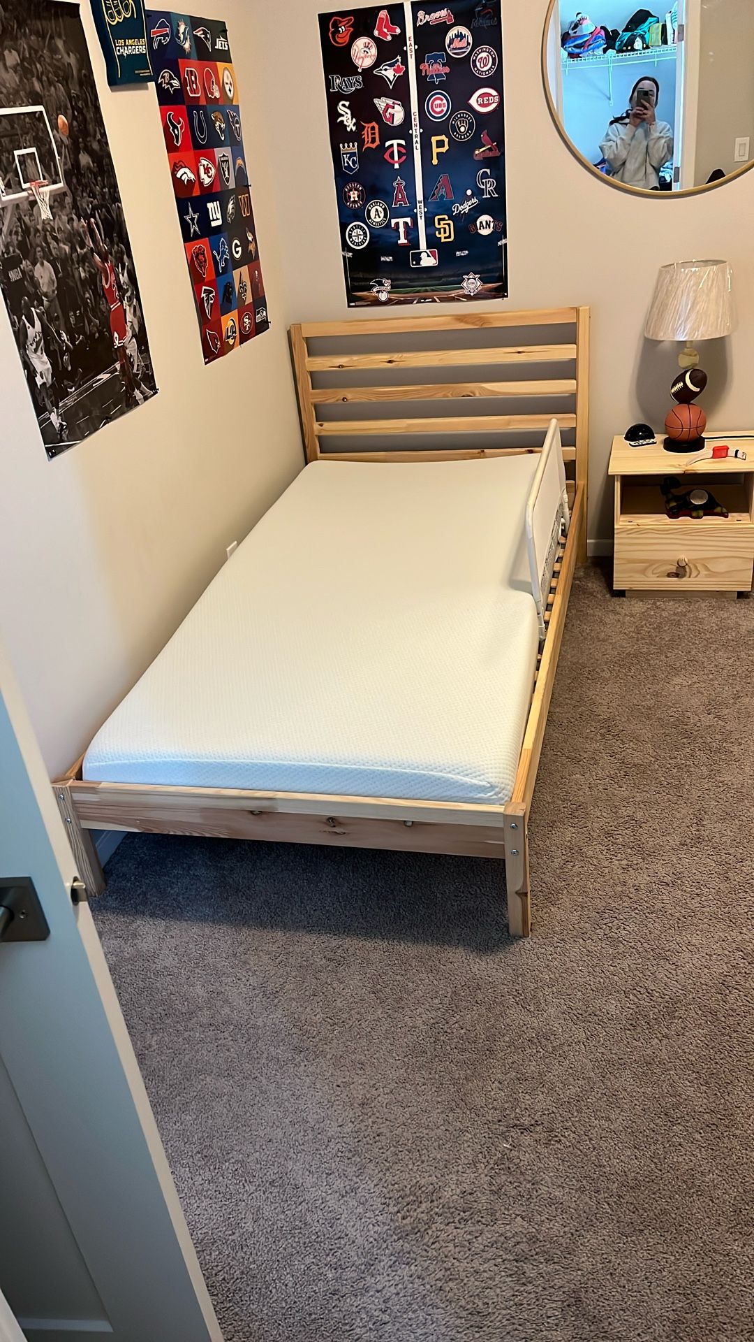 IKEA Toddler Bed Mattress And Frame
