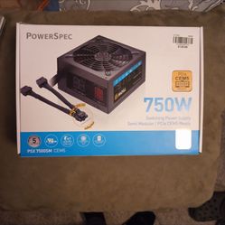 PowerSpec 750W Semi Modular PSU PCIe CEM5