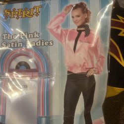 Pink ladies/pink satin ladies/Grease Halloween costume size medium