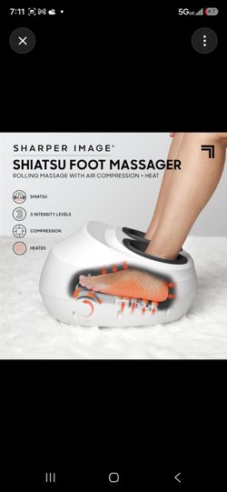 Sharper Image Shiatsu Foot Massager w/ Heat & Air Compression – New in Box