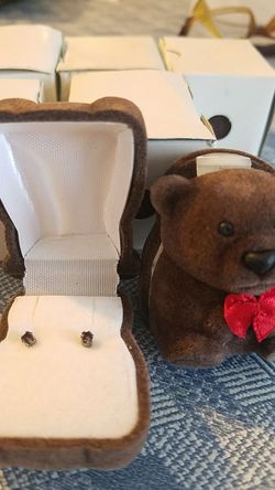 Earring in a Teddy Bear Case