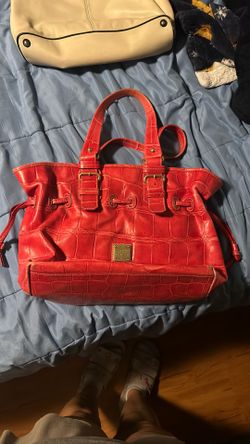 Dooney & Bourke Red Croc Leather Purse/Bag