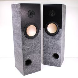 Homemade 2-Way Tower Speaker Pair Front Port