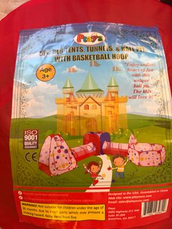 Playz 5-Piece Kids Tents, Tunnels & Ball Pit Set