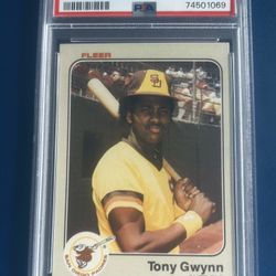 1983 Fleer Tony Gwynn Rookie Baseball Card Graded PSA 6