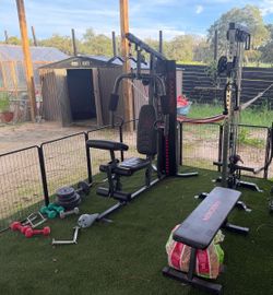 Gym equipment set