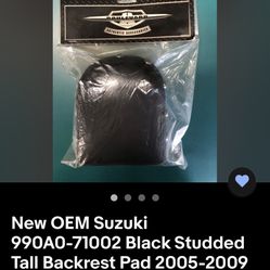 C50 /C90 Black Studded Motorcycle Headrest