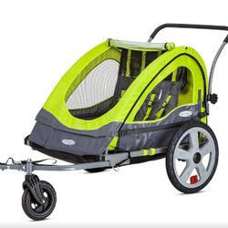 InStep Quick N Ez Double Bike Trailer with Stroller Kit
