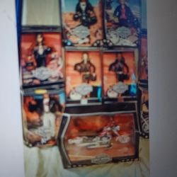 Barbie Dolls Harley-Davidson Large Set Whole Set Plus The Motorcycle