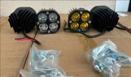 Led 3" Light Pods Work Lights Luces Niebla Nieblina Focos Chevy Gmc Ford Toyota Dodge Ram