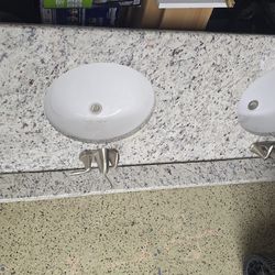 Granite top with double sinks