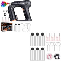 Saker Electric Paint Spray Gun with Spray Bottles for Car Paint Scratch Repair, Cabinet Repair, and DIY