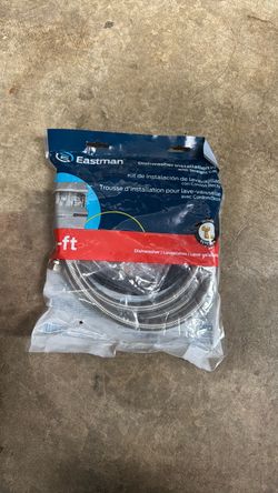 Eastman Dishwasher Installation Kit with Braided Hose