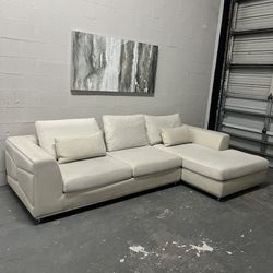 Beige Ivory Sectional 