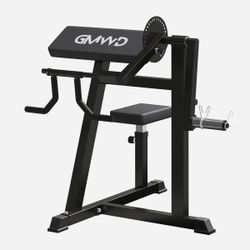 Bicep Tricep Curl Machine, 250LBS Plate Loaded Bicep Curls and Tricep Extension Machine, 2 in 1 Exercise Equipment for Home Gym Workout Station