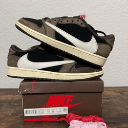 Travis Scott Jordan 1 Low Mocha Size 10