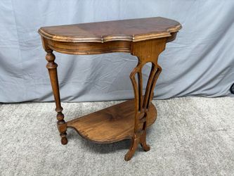 Vintage Art Deco Petite Demilune Table