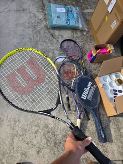 Lot of 5 Wilson Tennis Rackets