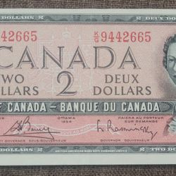 1954 $2 Bank Of Canada
