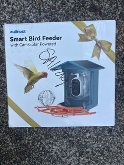 Outinput Smart Bird Feeder with Camera Solar Powered