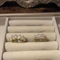 New Crystals Ring Set 2 PCs