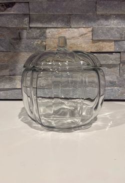 Glass lidded pumpkin