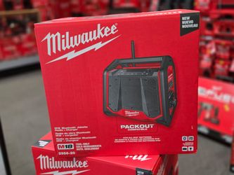 NEW arrivals Milwaukee PACKOUT radio, Bluetooth, charger, tool only,Financing available