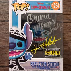 Signed Skeleton Stitch funko pop