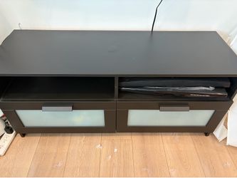 Dark Brown Wood Television Stand