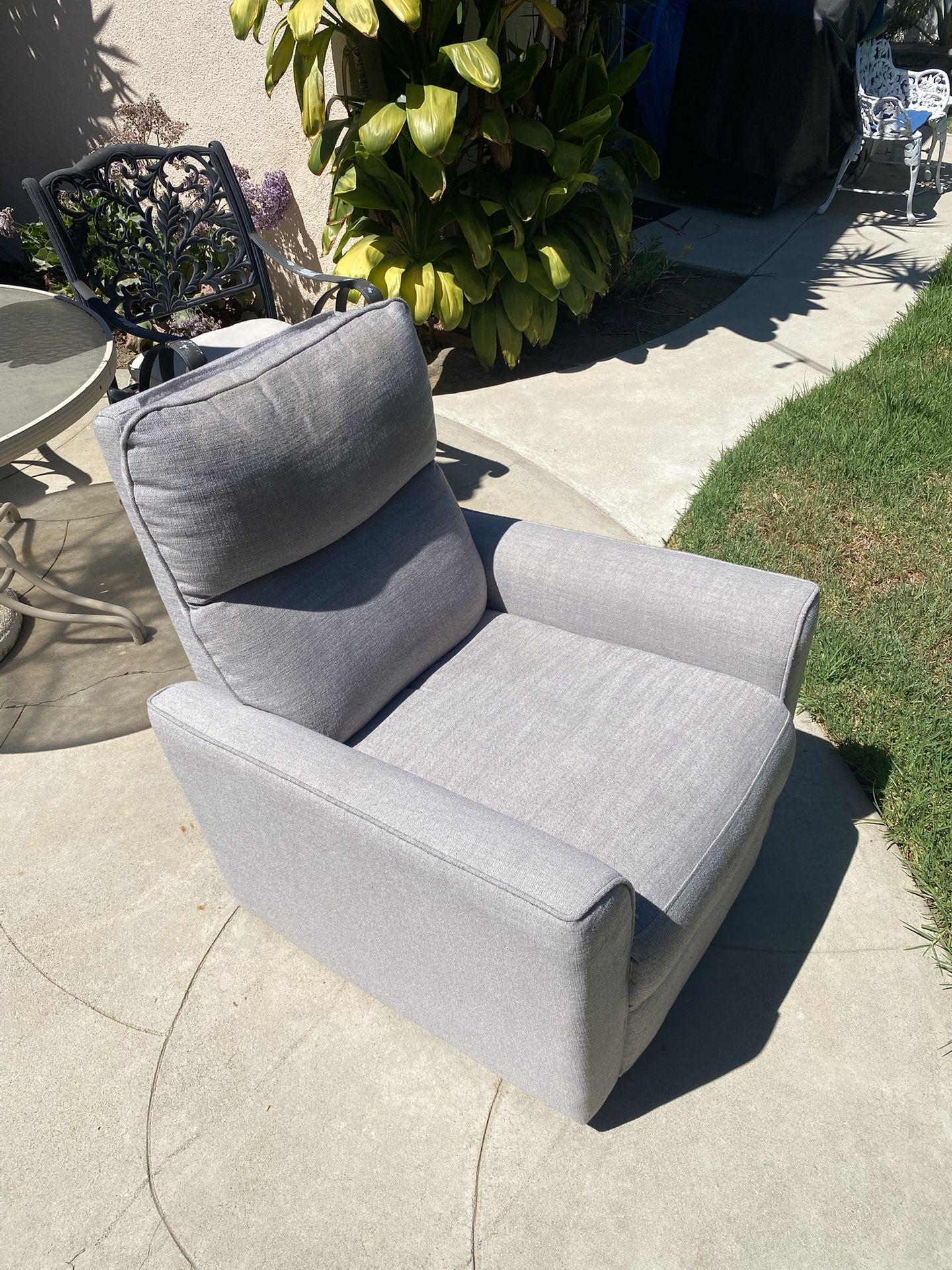 Gray Rocking Swivel Chair