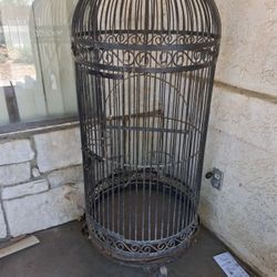 Cast Iron Bird Cage 5 Foot Tall