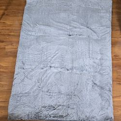 80" x 54" x 2.5" Full Size Soft Faux Fur Foldable Japanese Floor Tatami Futon Mattress