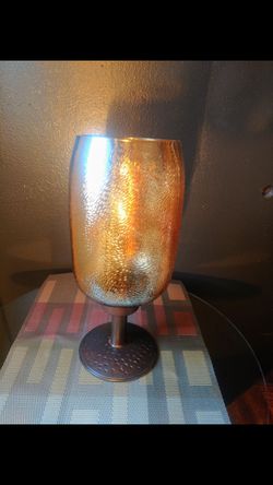 Glass Hurricane Candle Holder