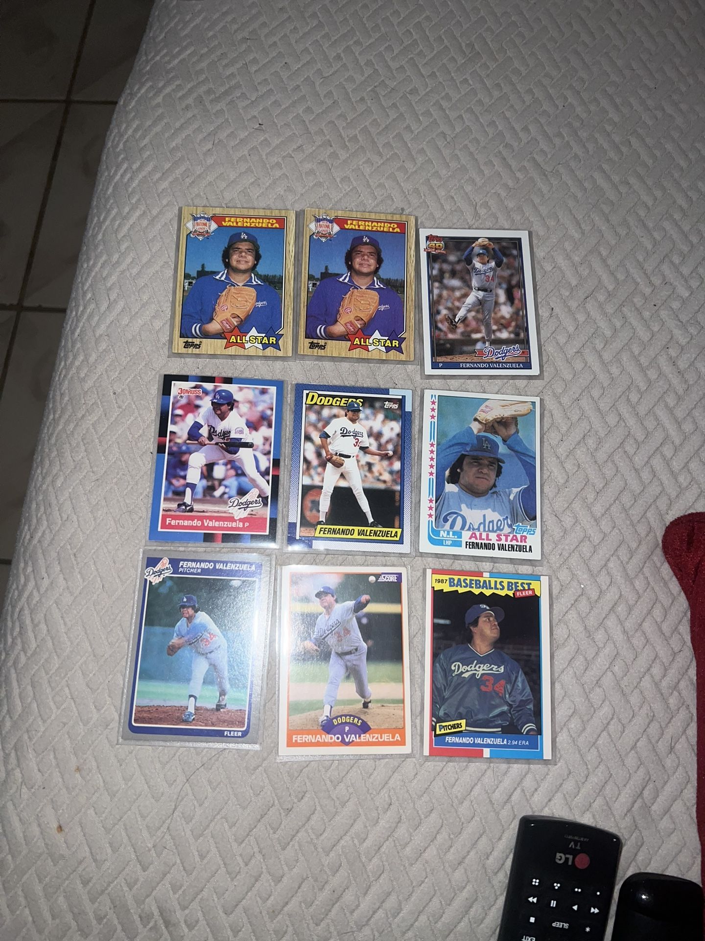 Dodgers Fernando Valenzuela Lot