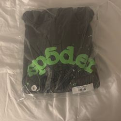 Sp5der Wait Web Hoodie Slate Grey