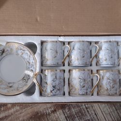 Genevieve Lethu Fine China Set Of 6.