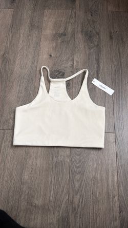 ODODOS Halter Sports Bra for Women Non Padded Strappy Cropped Tops Workout Yoga Crop