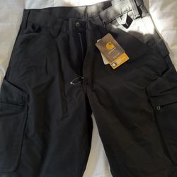 CARHARTT BLACK MULTI POCKET PANTS 