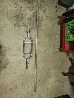 Standard 6' solid 1" straight and tricep bar