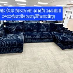 Livingroom Furniture Sectional Couches Sofa Sets Only $54 Down No Credit Needed Financing 