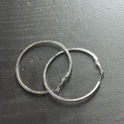 Chic Silver Hoop Earrings