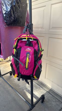 Aishanlang Hiking Backpack Pink and Yellow