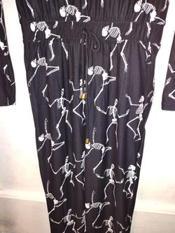 Vine And Valley Skeleton Jumper Romper Halloween Size M