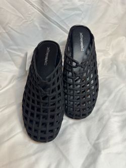 Jeffrey Campbell Black Sea Glass Jelly Mule
