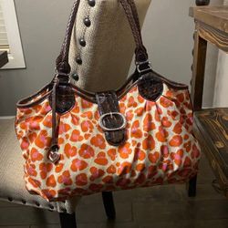Brighton Leopard Print Tote Purse