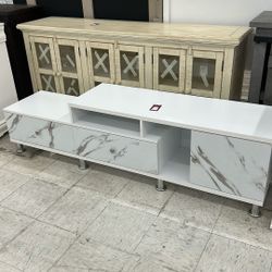 White TV stand